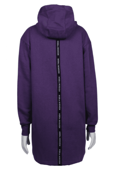 Nora Mikken KADRI WHITE Long Hoodie Purple - Hupparit ja collegepaidat - 