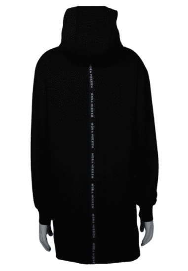 Nora Mikken KADRI Long Hoodie Black - Hupparit ja collegepaidat - 