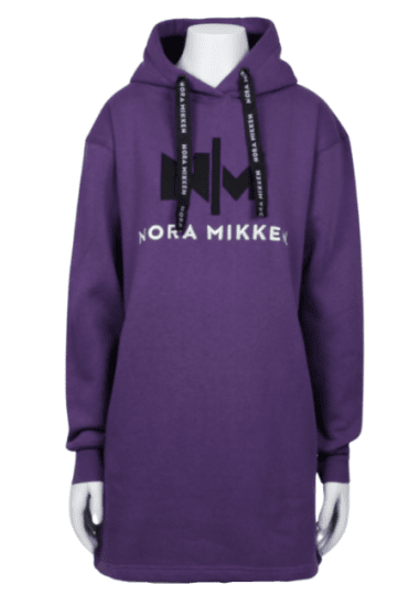 Nora Mikken KADRI Long Hoodie Purple - Hupparit ja collegepaidat - 