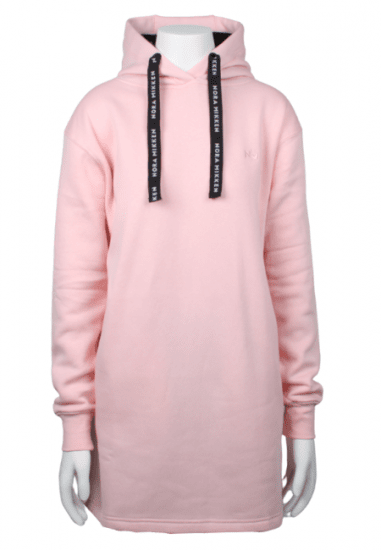 Nora Mikken KRISTINA Long Hoodie Pink - Hupparit ja collegepaidat - 
