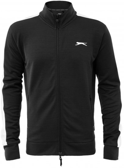 Slazenger Vince track Jacket Black - Hupparit ja collegepaidat - Miesten hupparit ja collegepaidat isot koot