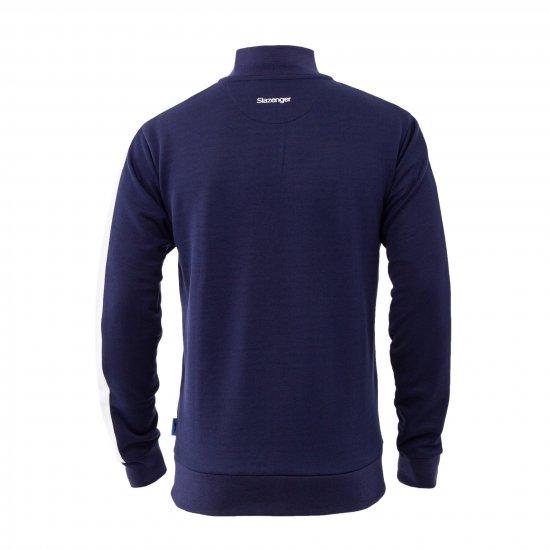 Slazenger Vince Track Jacket Navy - Hupparit ja collegepaidat - Miesten hupparit ja collegepaidat isot koot