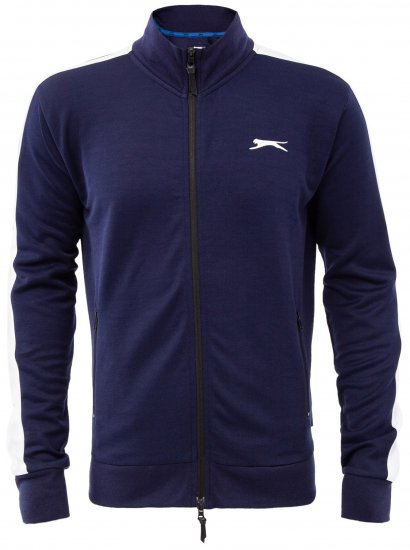 Slazenger Vince Track Jacket Navy - Hupparit ja collegepaidat - Miesten hupparit ja collegepaidat isot koot