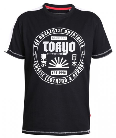 D555 Walton T-shirt Black - T-paidat - Isot T-paidat 2XL – 14XL