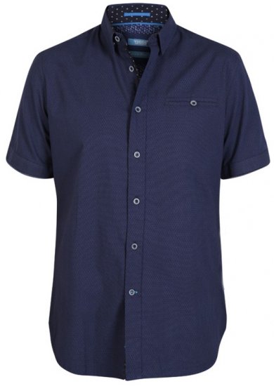 D555 Wesson Shirt Navy - Kauluspaidat - Miesten isot kauluspaidat 2XL – 8XL