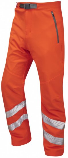 Leo Landcross Stretch Pants Hi-Vis Orange - Työvaatteet - Miesten Työvaatteet Isot Koot - 2XL-10XL