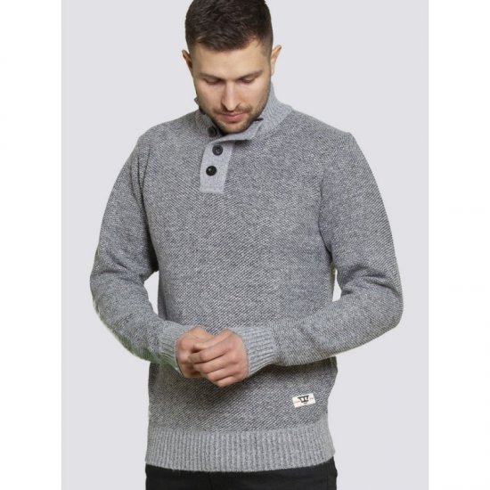 D555 Zane Sweater Grey - Hupparit ja collegepaidat - Miesten hupparit ja collegepaidat isot koot